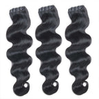 QVR Body Wave Hair 7Pcs Clip in Hair Extension Brazilian Natural Black Virgin Human Hair