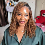 QVR Affordable Afro Kinky Bulk Human Hair Auburn Color For Braiding DreadLock