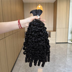 QVR Bora Bora Braids Burmese Curly Bulk 100% Human Hair Extensions For Bohemian Knotless Braids