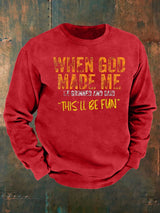 Men's  Casual Faith Short-Sleeved  Sweatshirt