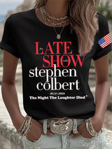 🔥Buy 3 Get 15% Off🔥Retro Last Show 05.21.2026 The Night The Laughter Died Print T-Shirt
