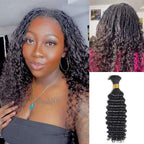 QVR Body Wave Bulk Hair Extensions for Boho Knotless Braiding