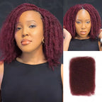 QVR Best Quality Kinky Twist Style 4 Packs Afro kinky Bulk Braiding Human Hair