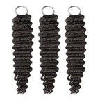QVR Premium Chinese Hair Deep Wave Virgin Human Crochet Hair Natural Black Machine Made Feather Crochet Hairstyles