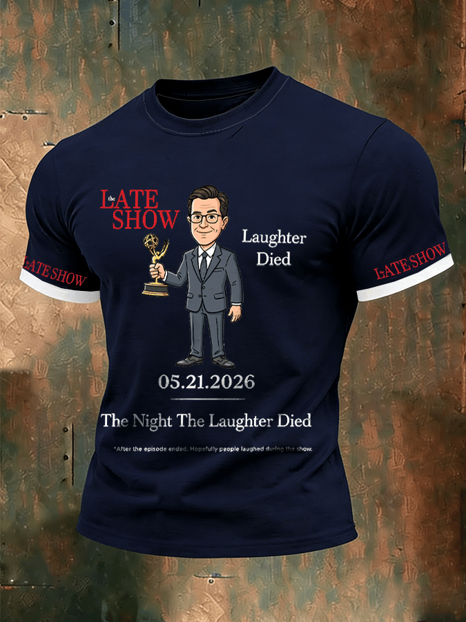 🔥Buy 3 Get 15% Off🔥Men's "Night When Laughter Stops" Printed Comfortable Short-Sleeve T-Shirt