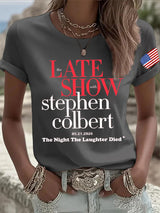 🔥Buy 3 Get 15% Off🔥Retro Last Show 05.21.2026 The Night The Laughter Died Print T-Shirt