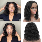 QVR Short Bob Loose Deep Wave Lace Frontal Wigs 180% Density