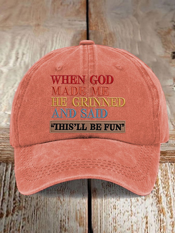 Unisex Faux Embroidered Faith Baseball Cap