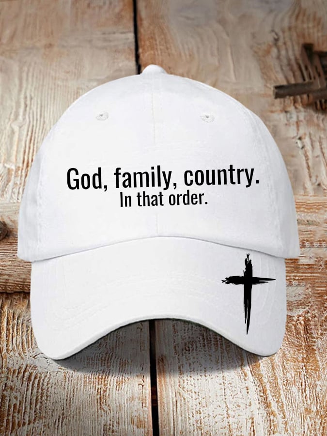 God Family Country In That Order Baseball Cap