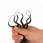 QVR Highlight Brown Water Wave Feather Crochet Hair Machine Made Feather Human Hair Extension