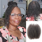 QVR 1 PC Afro kinky Bulk Hair Extensions For Braiding Dreadlock Human Hair