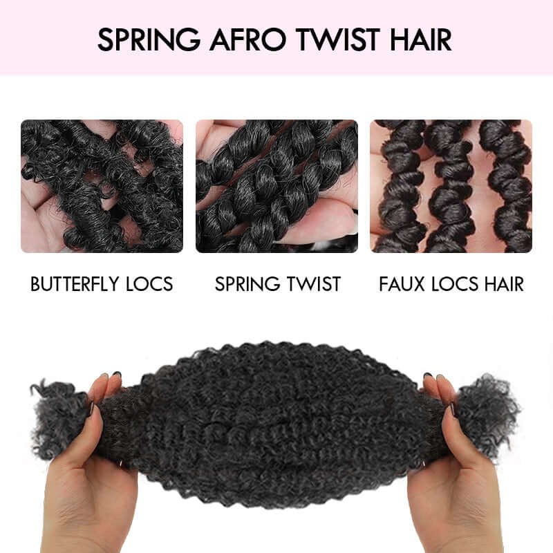 QVR Spring Twist Hair Honey Blonde #27 Color Type 3C 4A Hair Extensions