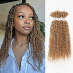 QVR Honey Blonde Afro Kinky V Bulk for Kinky Twist Crochet Braiding Hair
