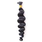 QVR Loose Wave Bulk Hair Extensions for Boho Knotless Braiding