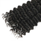 QVR Deep Wave Bulk Hair Extensions for Boho Knotless Braiding