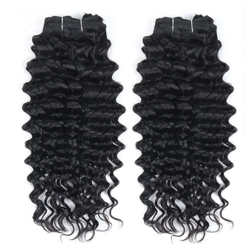 QVR Natural Black Hair 7Pcs Clip in Hair Extension Brazilian Jerry Curly Virgin Human Hair