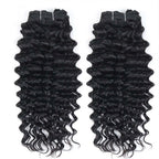 QVR Natural Black Hair 7Pcs Clip in Hair Extension Brazilian Jerry Curly Virgin Human Hair