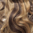 QVR #P4/27 Blonde Highlights Straight/Body Wave 7Pcs Clip in Hair Extensions