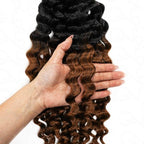 QVR Premium Chinese Hair Small Kinky Curly Virgin Human Crochet Hair Ombre #T1B/30 Machine Made Feather Crochet Hairstyles