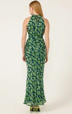 PRISCILLA HALTER BIAS DRESS