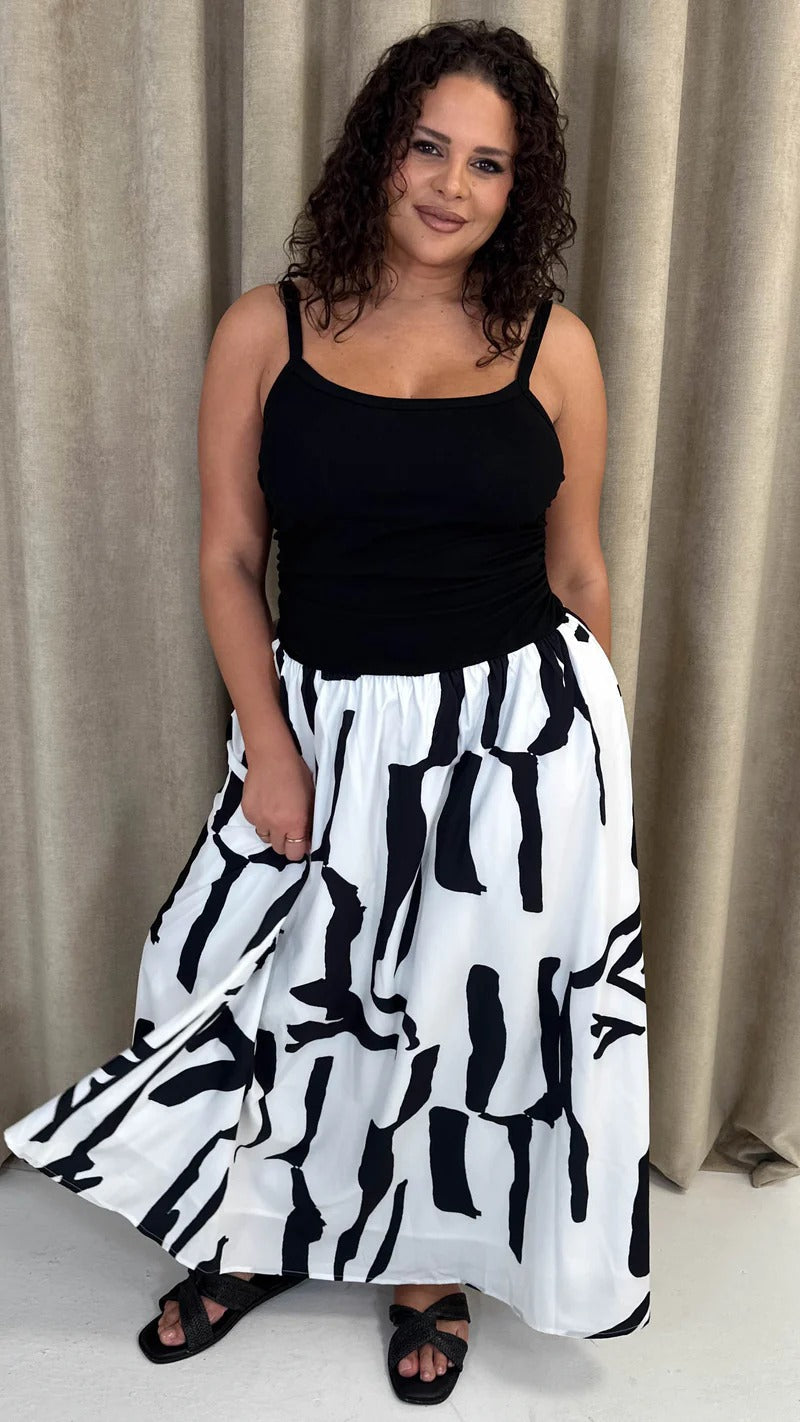 Jersey Cami Maxi Dress Mono