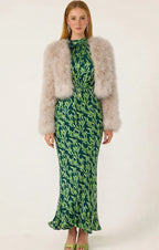 PRISCILLA HALTER BIAS DRESS
