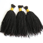 QVR Kinky Curly Bulk Hair Extensions for Boho Knotless Braiding