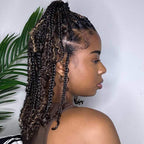 QVR Highlight P4/27 Kinky Curly Bulk Hair Extensions for Boho Knotless Braiding