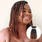 QVR 1 Pack Afro Kinky V Bulk Hair for Kinky Twist Crochet Braiding Hair