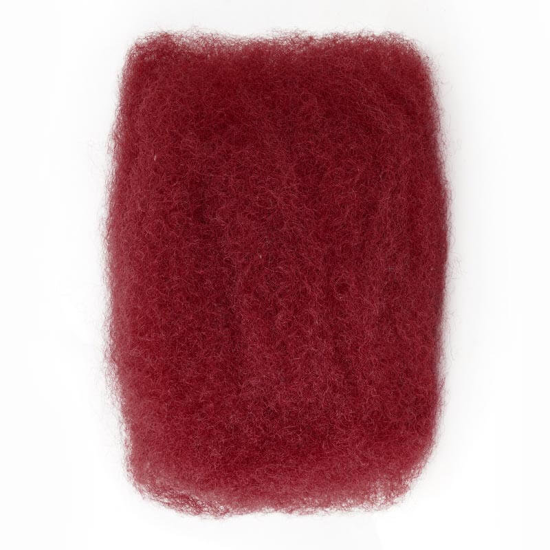 QVR Affordable Afro Kinky Bulk Human Hair 99J Burgundy Color For Braiding DreadLock