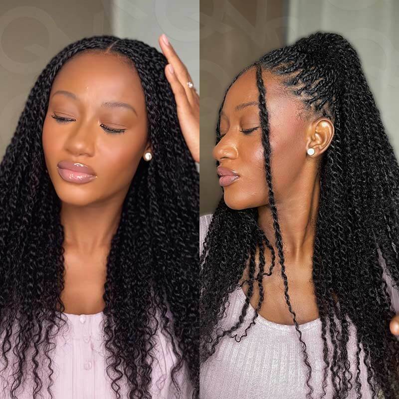 QVR Brazilian Remy Hair Afro kinky Bulk Human Hair For Braiding Dreadlock Hair