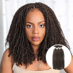 QVR 1 Pack Afro Kinky V Bulk Hair for Kinky Twist Crochet Braiding Hair