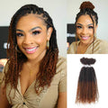 QVR 1 Pack Afro Kinky V Bulk Hair for Kinky Twist Crochet Braiding Hair