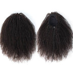 QVR Drawstring Ponytail Extension Afro Kinky Curly Human Hair Ponytail Hairstyle