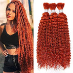 QVR Kinky Curly Bulk Hair Extensions for Boho Knotless Braiding