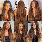 QVR P4/27 Highlight Deep Wave Bulk Braiding Hair 100% Human Hair for Micro Braiding