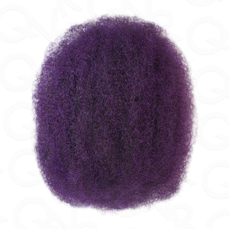 QVR Reddish Brown Color Afro Kinky Bulk Human Hair For Braiding Dreadlock Hair