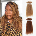 QVR #27+#30 Afro Kinky V Bulk Curly Hair for Kinky Twist Crochet Braiding Hair