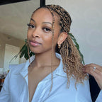 QVR Honey Blonde Afro Kinky V Bulk for Kinky Twist Crochet Braiding Hair