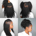 QVR No Short Hair Upgraded Afro Kinky Bulk Human Hair for Braiding & Mini Twists