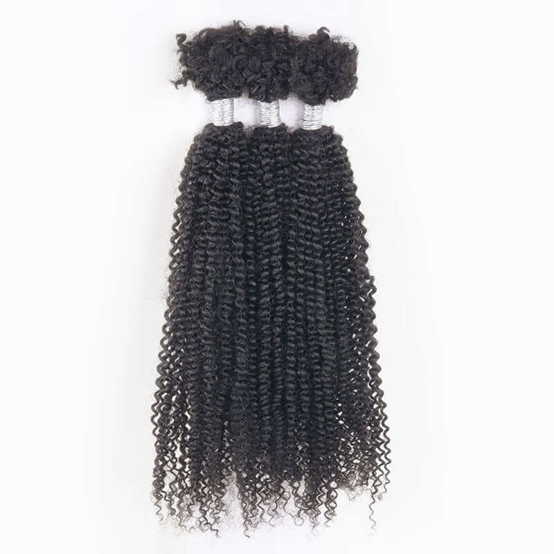 QVR Ombre T2/350 Afro Kinky V Bulk for Kinky Twist Crochet Braiding Hair