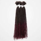 QVR Ombre T2/99J Afro Kinky V Bulk for Kinky Twist Crochet Braiding Hair
