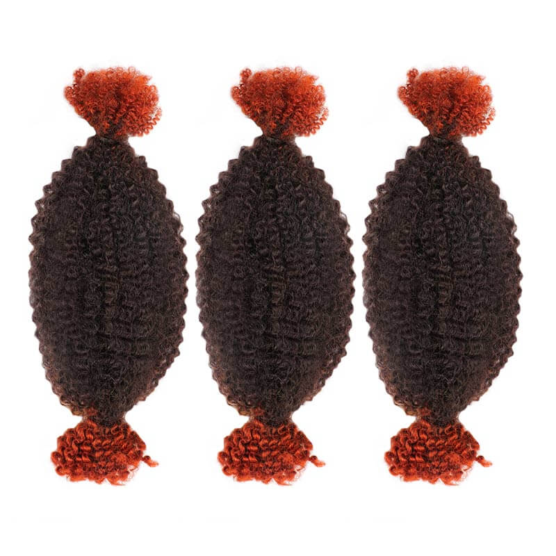 QVR Ombre Spring Twist Hair T1B/350 Color Type 3C 4A Hair Extensions