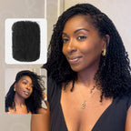 QVR Knotless Boho Island Twists with 100% Human Hair Curls