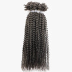 QVR 1 Pack Afro Kinky V Bulk Hair for Kinky Twist Crochet Braiding Hair