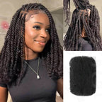 QVR 3 In 1 Afro Kinky Bulk Three Colors #4/30/27 Human Hair For Braiding Dreadlock Hair