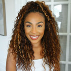 QVR Invisible Water Wave Brown Highlight Feather Crochet Human Hair Extensions