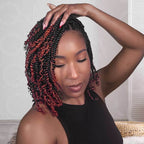 QVR Ombre Spring Twist Hair T1B/350 Color Type 3C 4A Hair Extensions
