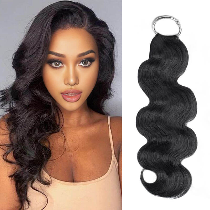 QVR Soft Feather Crochet Hair 3 Packs Small Kinky Curly Machine Made Human Hair Extension