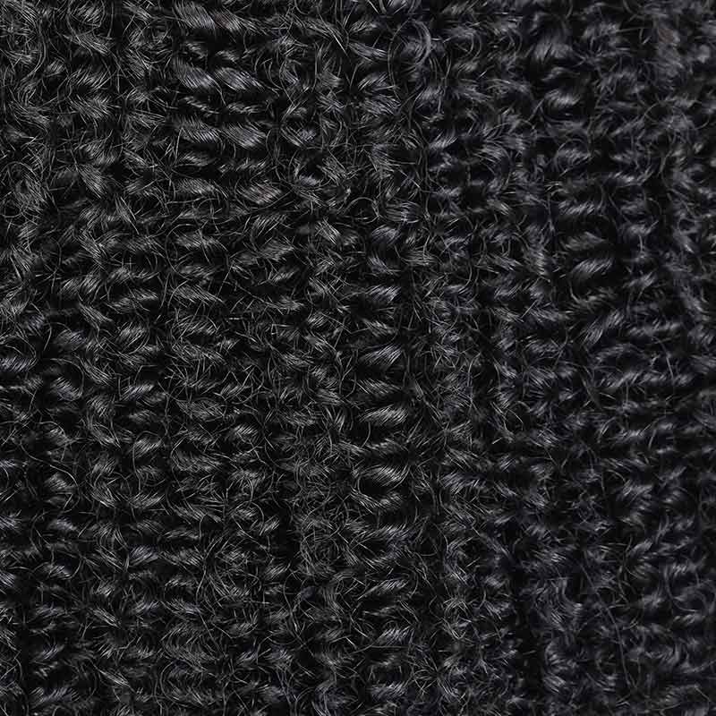 QVR Invisible 9PCS Weft Clip In Hair Extensions 5PCS Volumizer Afro Kinky Curly PU Clip In Human Hair